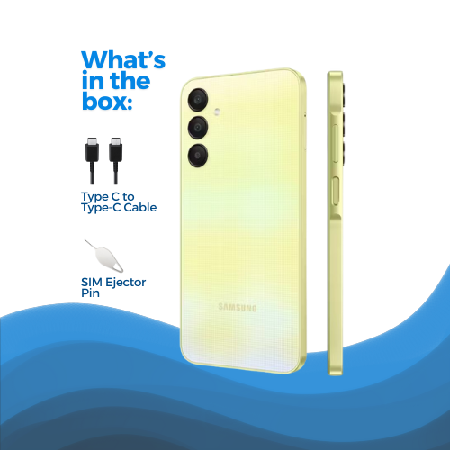 Samsung Galaxy A25 Yellow - Brand New What's in the box | CellMyPhone
