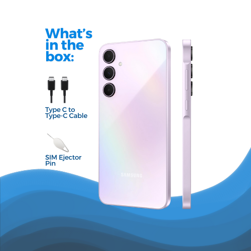 Samsung Galaxy A35 Violet - Brand New What's in the box | CellMyPhone