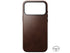 NOMAD Rugged Leather - iPhone 17 Pro - Rustic Brown Horween
