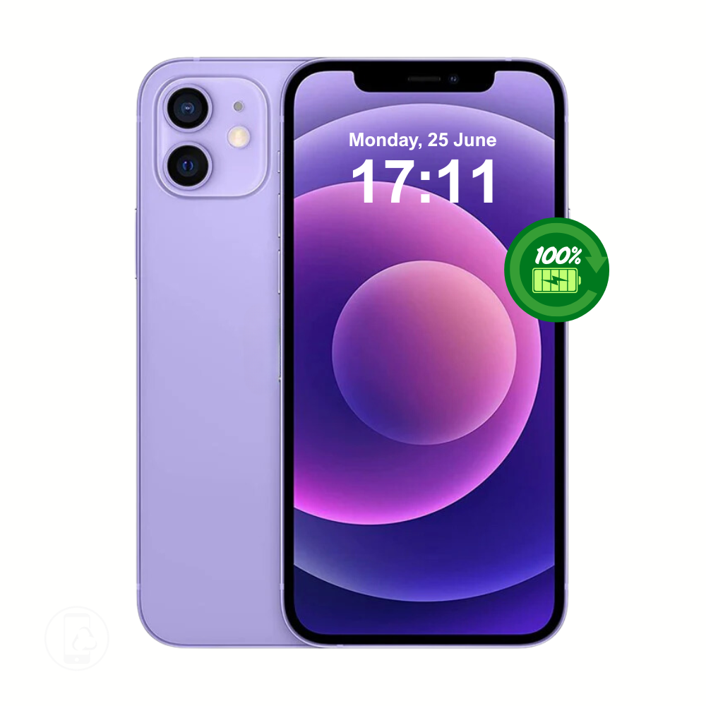 Apple iPhone 12 Mini 64GB Purple - As New Condition - Refurbished (New Battery)