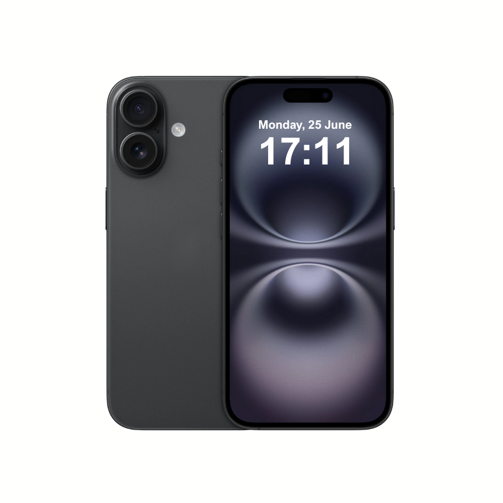Apple iPhone 16 128GB Black - Excellent Condition - Refurbished (New Battery)