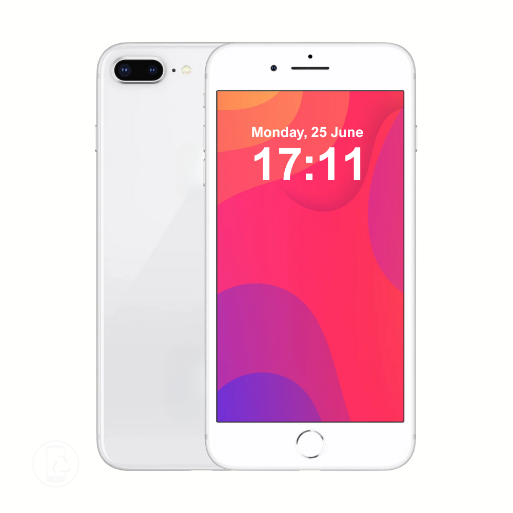 Apple iPhone 8 Plus 64GB Silver - Excellent Condition - Refurbished (New Battery)