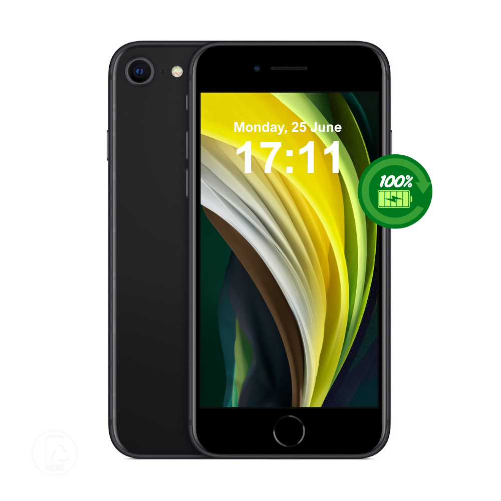 Apple iPhone SE 2nd Gen (2020) 128GB Black - Excellent Condition - Refurbished (New Battery)