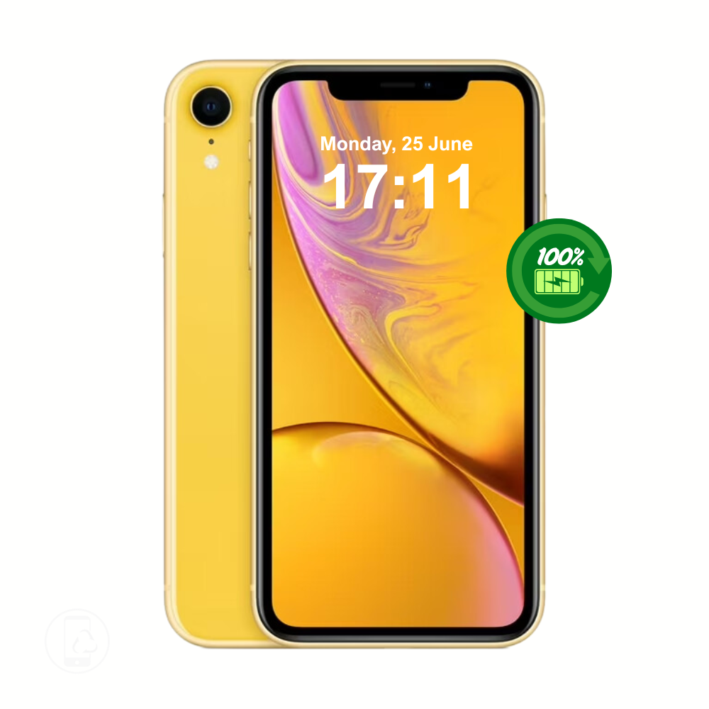 Apple iPhone XR 64GB Yellow - Excellent Condition - Refurbished (New Battery)